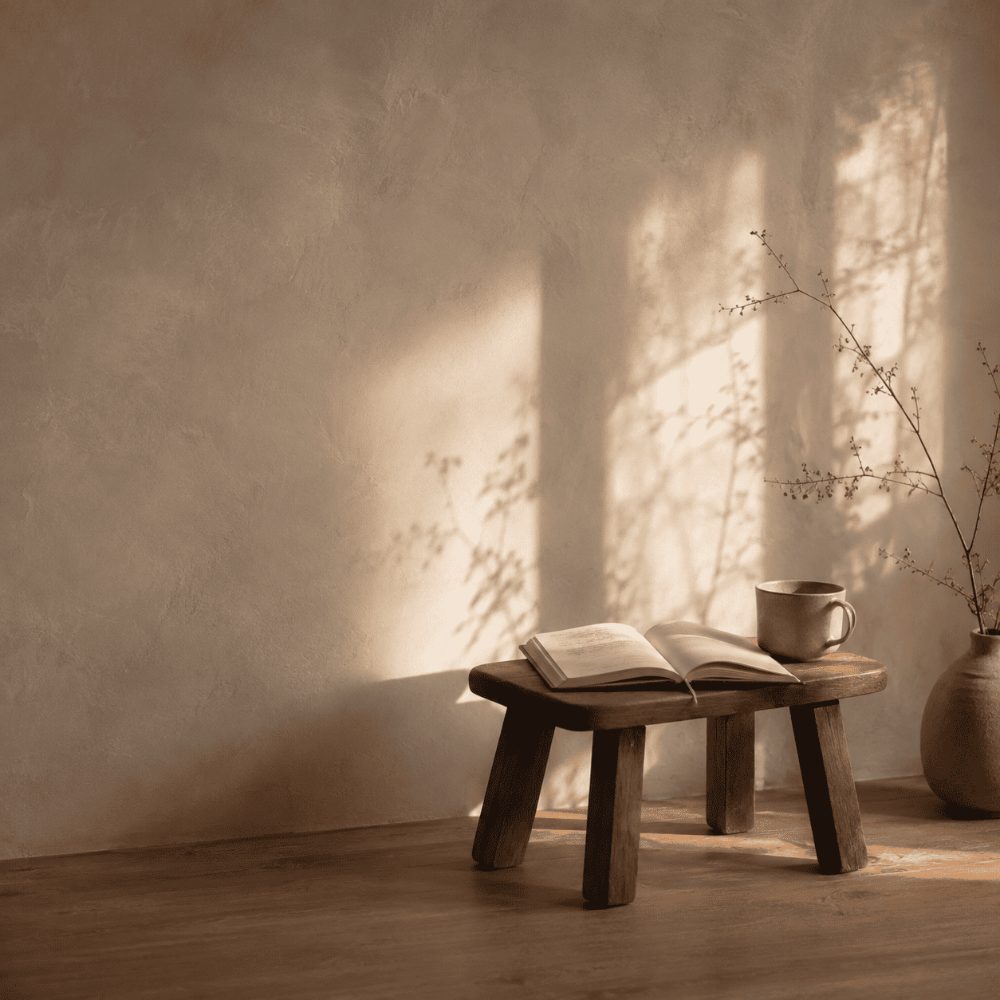A quiet corner in warm light